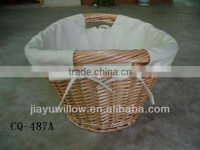 small willow wicker storage basket for decorations