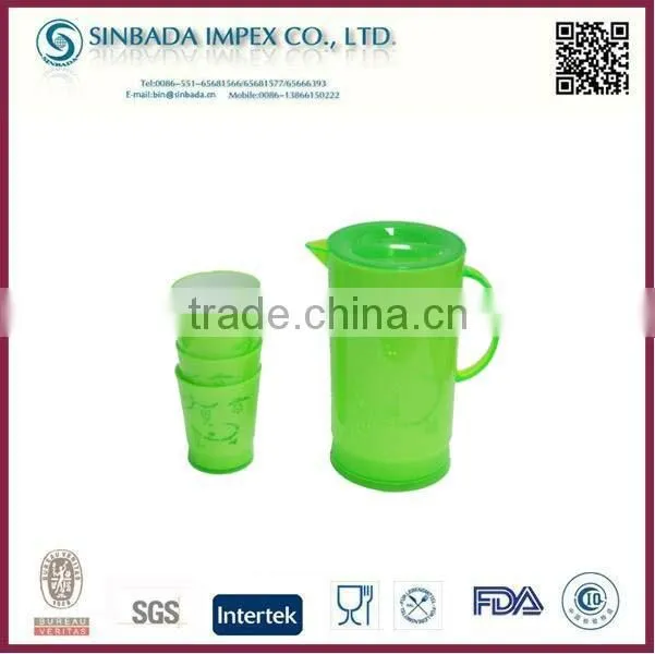 1.2L collapsible water cooler jug with 4 cups