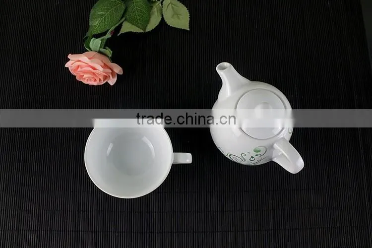 2017 Factory supplier wholesale custom design tea set ceramic teapot