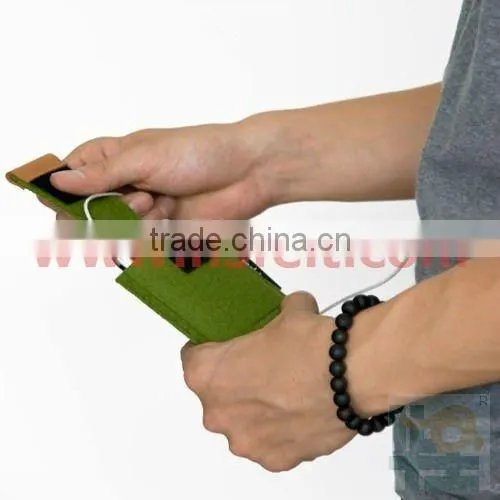 Eco-Friendly Phone Felt Bag in Fashion Design