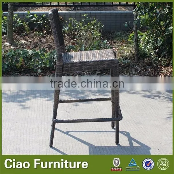 Modern stackable bar chair with footrest