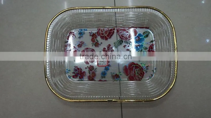 Plastic bottom transparent disc flowers in Phnom Penh