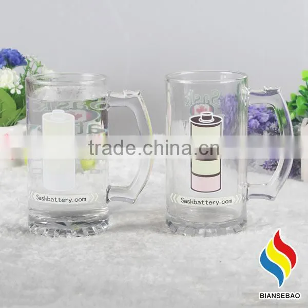 summer promotional gift beer glass mug with cold color changing
