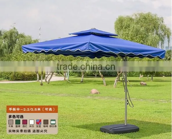 Wholesale outdoor sunshade umbrella outdoor patio umbrella double square wrench security guard umbrella