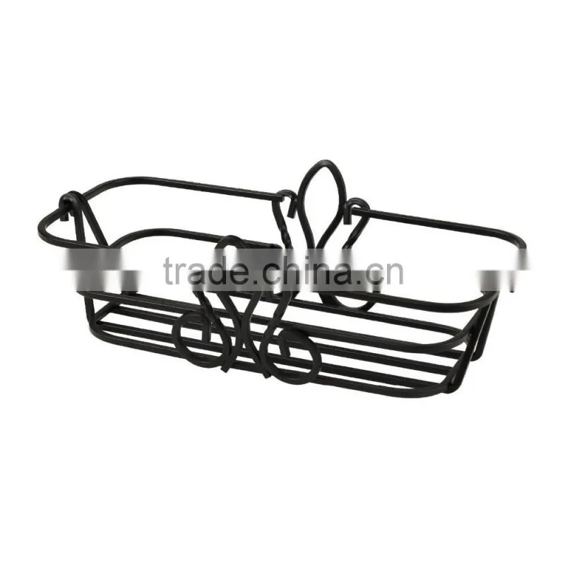 Black Bread Fruit Basket Holder Bowl