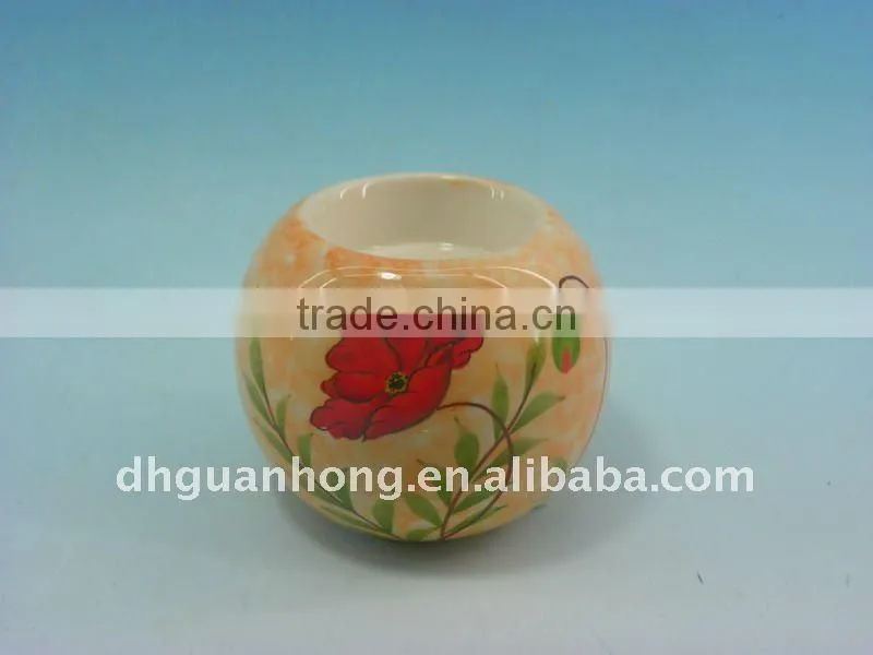 Round Ceramic Candle Holder