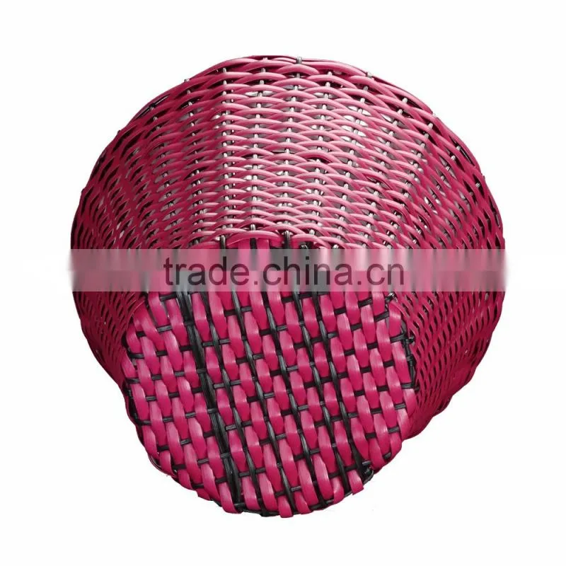 Red Rattan Garden Planter/ Storage Baskets/Bathroom Basket