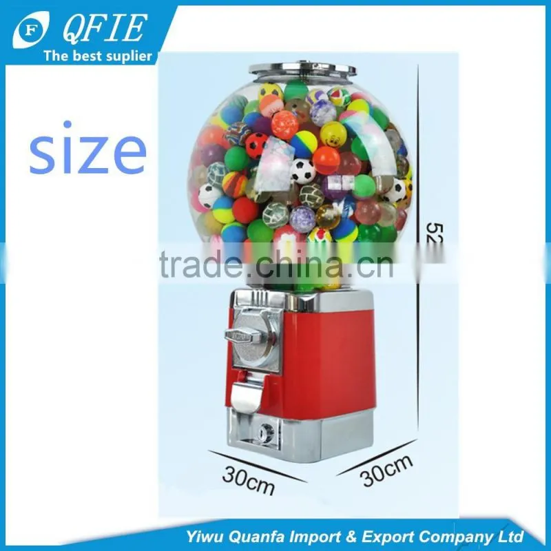 High quality small aluminium alloy coin-operated vending machines for 32mm bouncy ball or 32mm capsules
