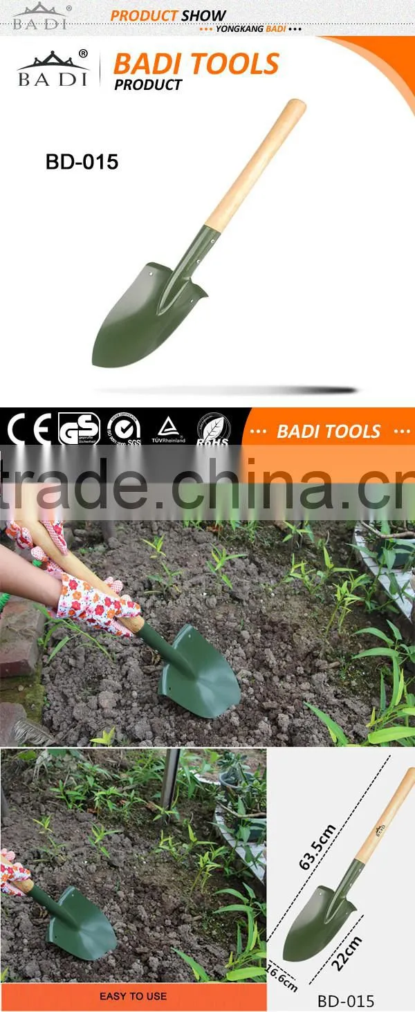 comfortble agriculture farming wooden handle garden mini Hand Snow Shovel/non sparking brass shovel