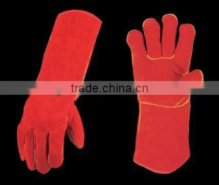 High temperature resistance welding leather glove
