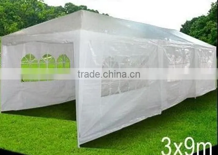 White Folding Wrought Iron Gazebo