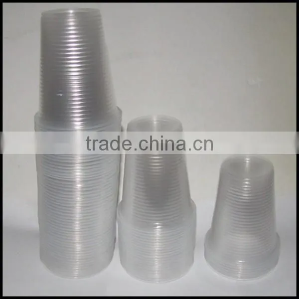 Clear Plastic 7 oz 180ML Disposable Cups Vending Style Drinking Glass