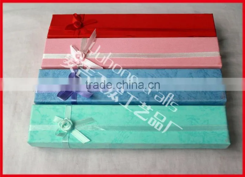 Paper gift box package used for hand fans or neckness