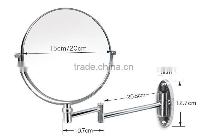 2016 Factory Price bathroom decorative mirror wall mounted cosmetic mirror