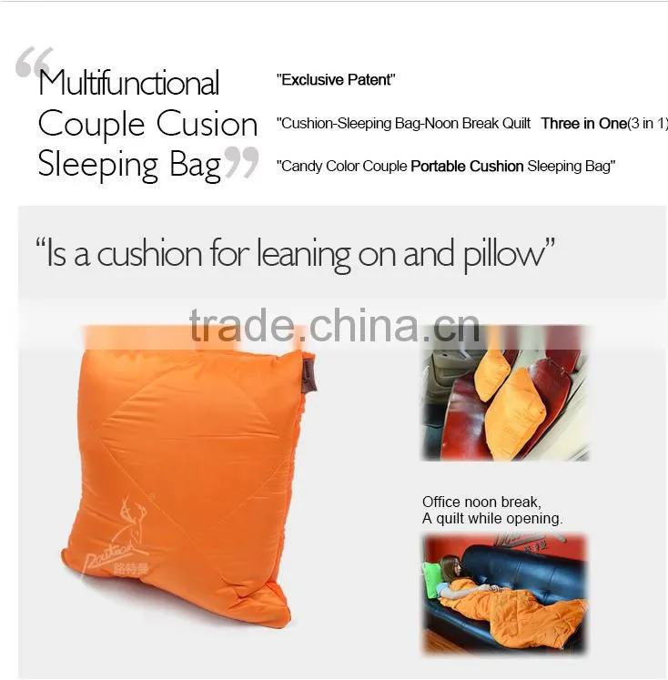 Organic Cotton Filled Camping Sleeping Bags in Outdoor& Indoor