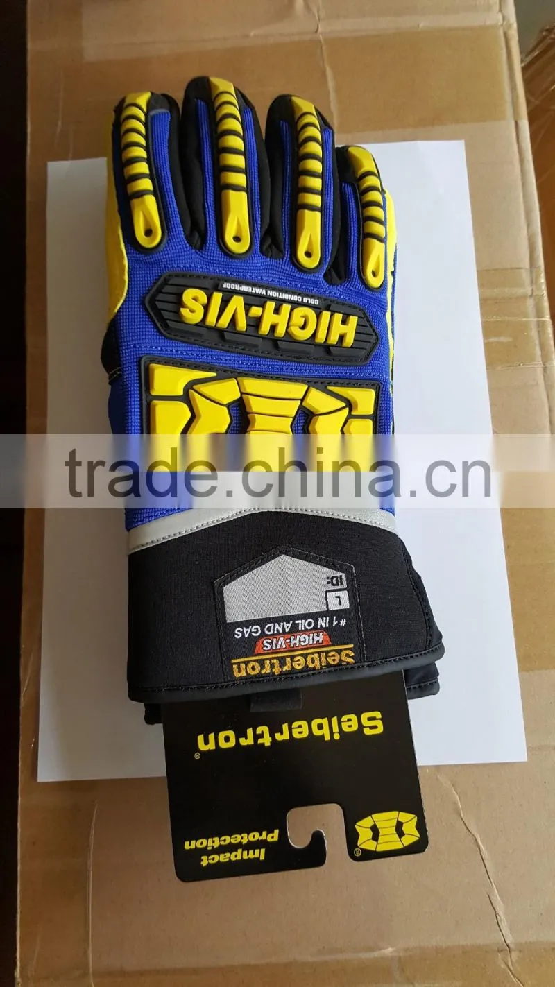 CE 4242 coldproof breathable Hipora gloves insert waterproof and oilproof impact safety gloves