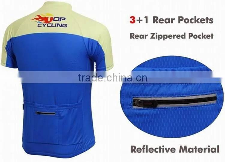 China custom welcome manufacture promotion short sleeve cycling jersey men's biking clothes