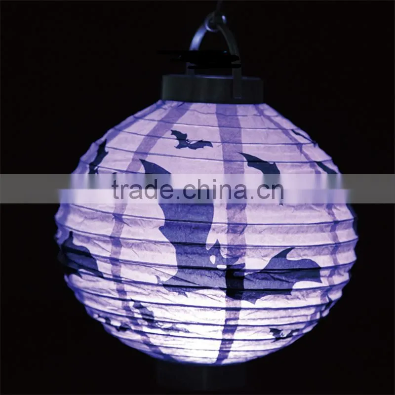 Halloween party supplies handmade paper Pumpkin paper lantern holiday decorative hanging lamp halloween lamp