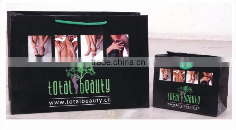 PAPER BAGS WITH LOGO AND NAME PRINTED