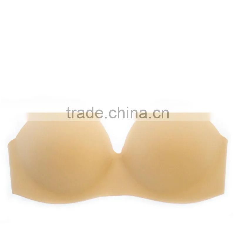 hot sexy invisible strapless silicone skin seamless bra webbing