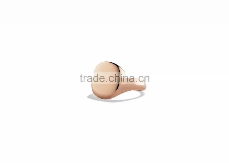 Simple And Elegant Rose Plated Big Ring