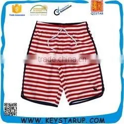 Mens Vintage Striped Board Shorts 100% Polyester