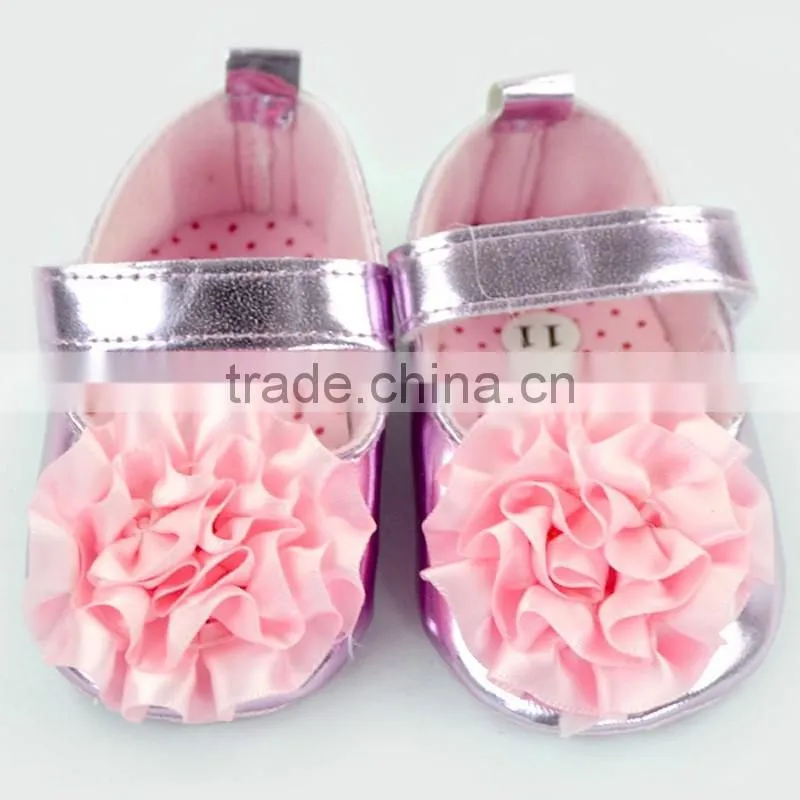 Big Flower Decorative Stylish Newborn Girls Crib Shoes Baby Girl Shoes Toddlers Soft Shoes