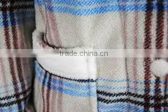 men's 100% polyester striped printed coral fleece pajama set