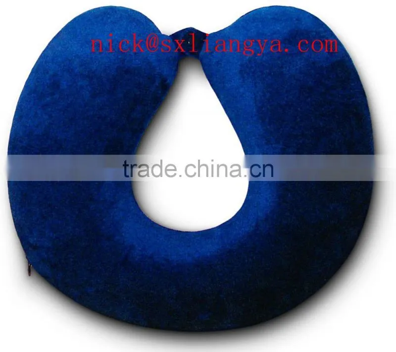 Travel Bliss Memory Foam Neck Pillow - Airplane Pillow - Car Pillow