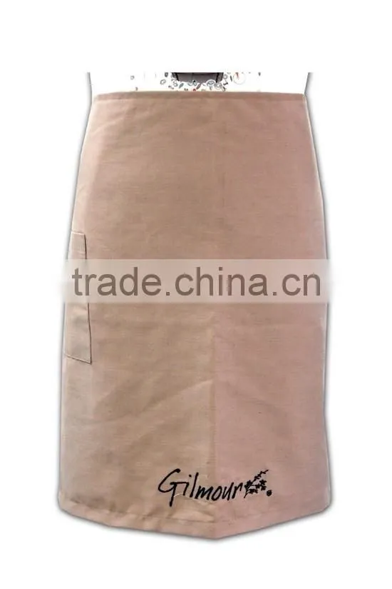 Wholesale Factory Price apricot cotton tailored made baker apron