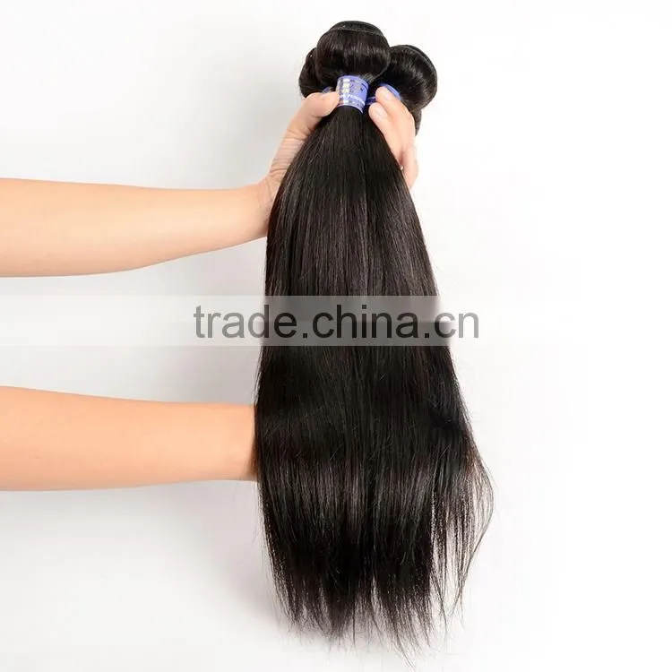 Wholesale Peruvian Human Hair Straight Unprocessed Virgin Peruvian Hair Weaves Extension