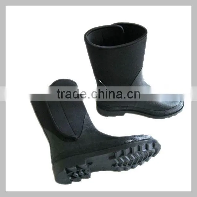 5mm neoprene cheap women rubber rain boots