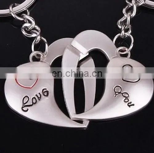 Fashion New Personality Fish Bone Shape Alloy Keychain Couple Valentine's Day Gift