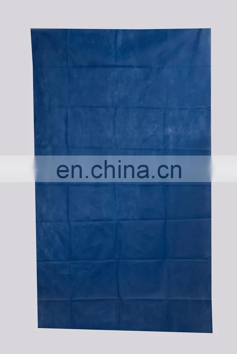 Disposable light blue / white PP bedsheet for medical use