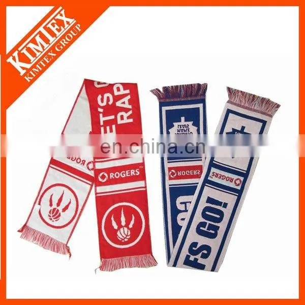 New 100% acrylic woven promotional scarf fans