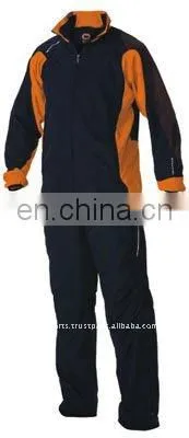 Blue polyester jogging suit
