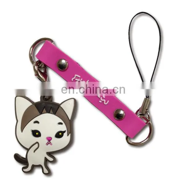2016 Fashionanle cute Custom 3D design Soft PVC Keychain