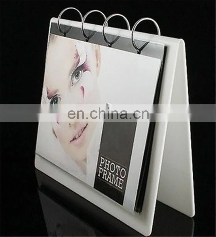 Transparent plexiglass latest acrylic calendar stand
