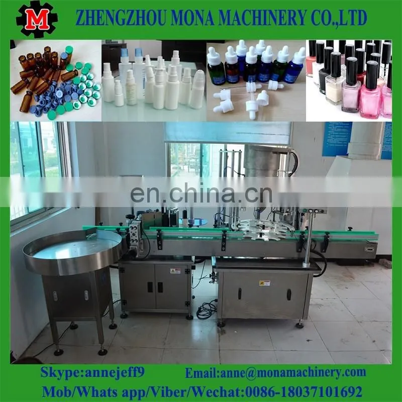 Price medicine oral liquid syrup glass plastic bottle filling capping machine with ce
