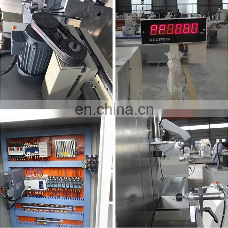 LJZ2X-500-4200 pvc aluminum profile precision double head mitre saw digital display cutting saw