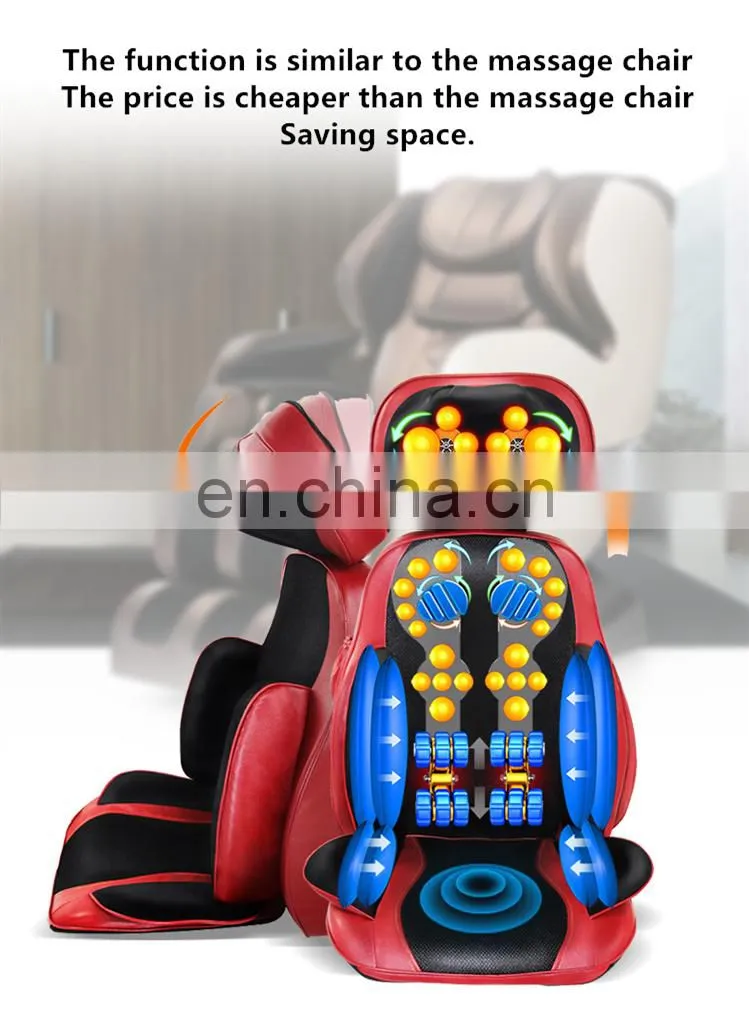 Portable multi-function kneading and shiatsu head back buttocks massage cushion for chair