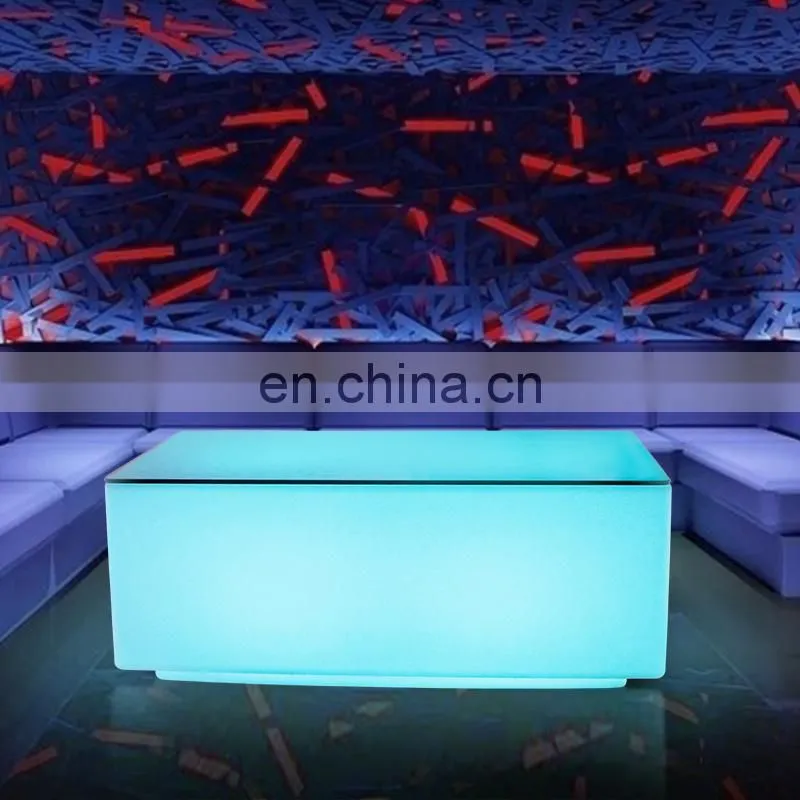 RGB rechargeable led bar furniture lllluminated waterproof bar chair stool