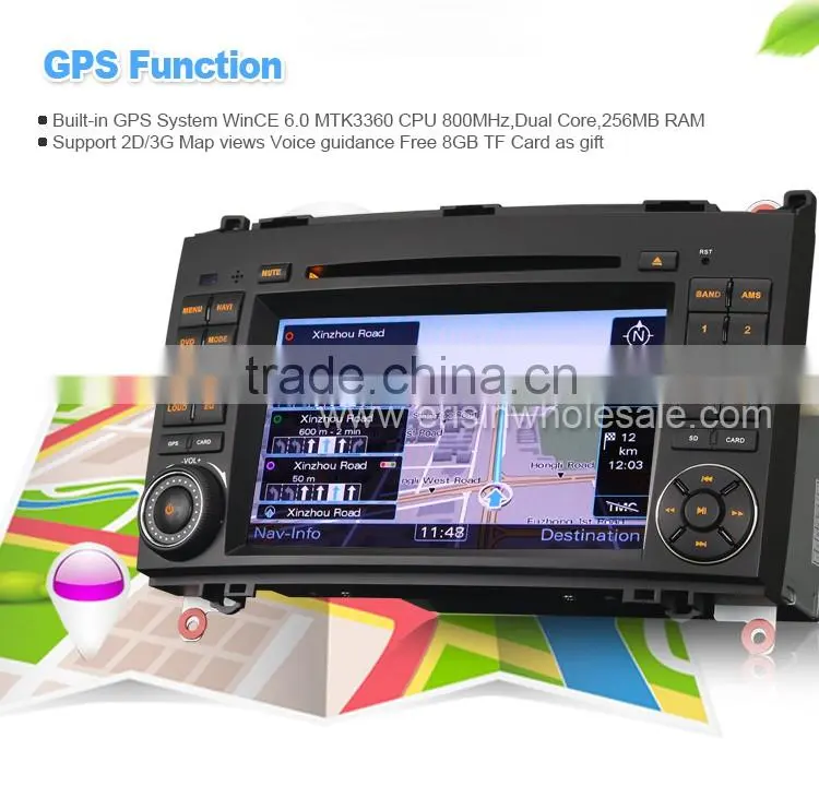 Erisin ES7682M 7 inch 2 Din Car DVD Player GPS for Mercedes A-Class W169