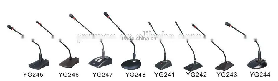 Professional Conference Microphone Gooseneck Microphone with stand YG245 YARMEE
