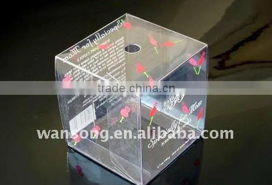 printed frosted storage box, pvc packaging plastic box