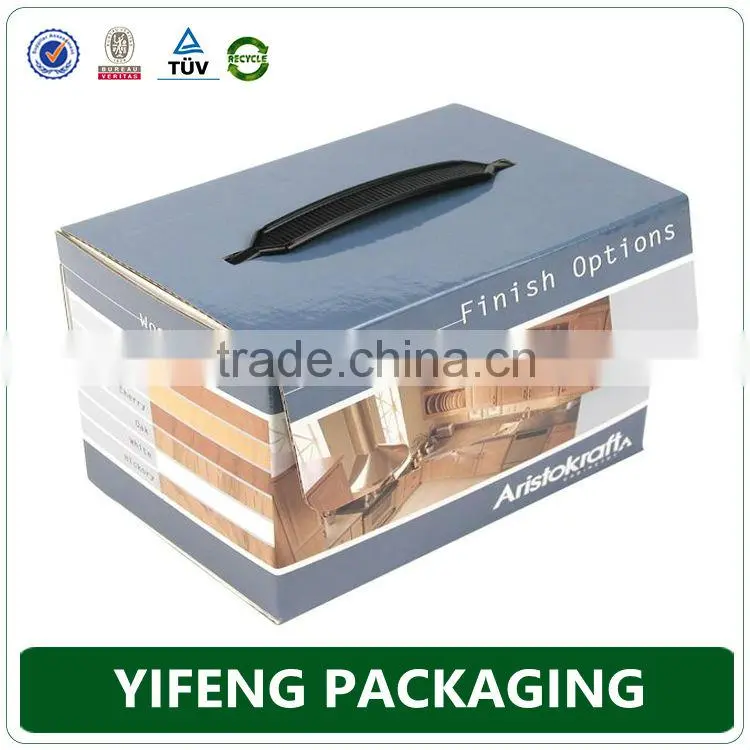 Recycled customized printed cosmetic paper gift box packaging with glossy lamination