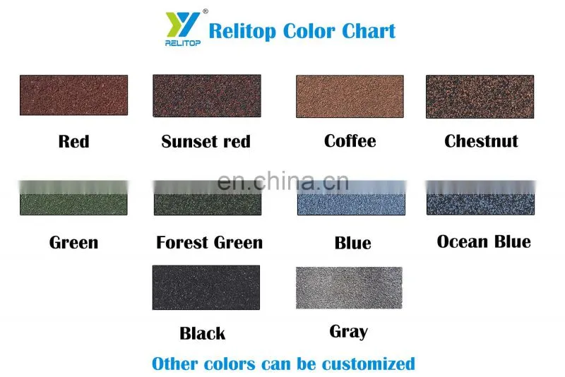 Brick Red Colour Nosen Type Stone Coated Steel Roof Tile 0.3mm 0.35mm 0.4mm 0.5mm Metal Roofing Sheet