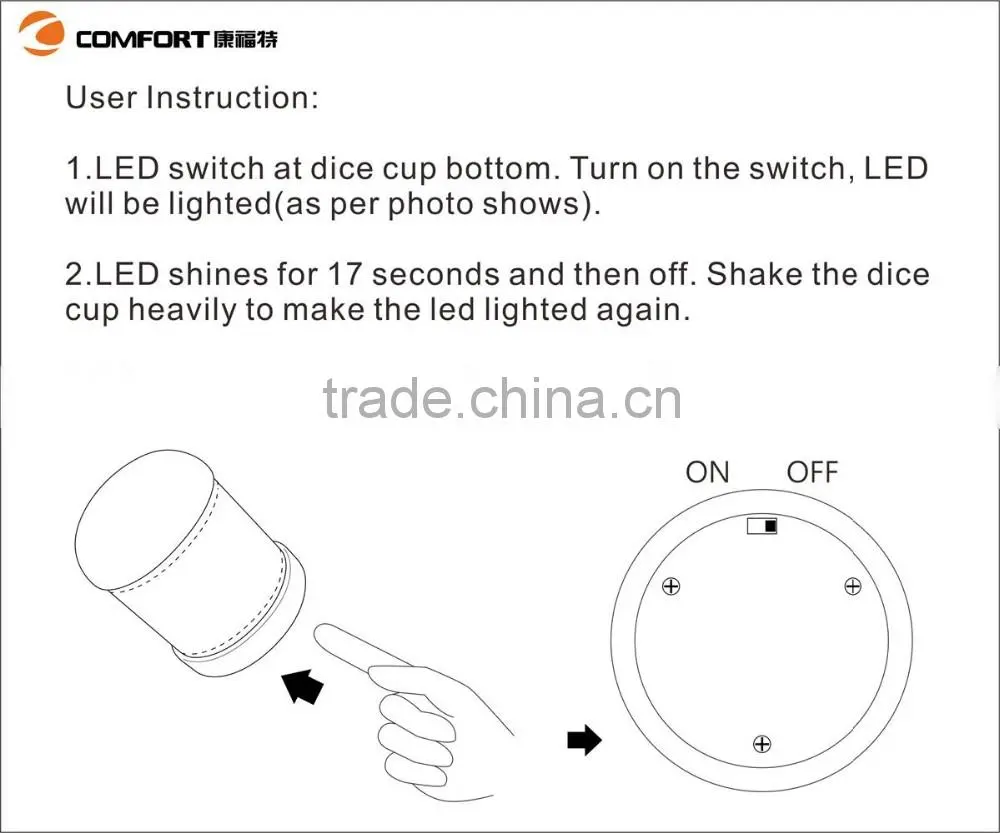 lighted dice up,led dice up for games