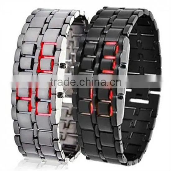 fashion plastic iron samurai led watch TM-S1