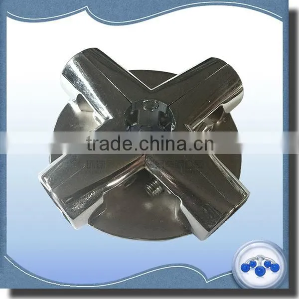 Metal chrome round pipe fittings